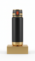 Gold-Accented Fitness Water Bottle