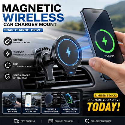 Magnetic Wireless Car Charger Mount